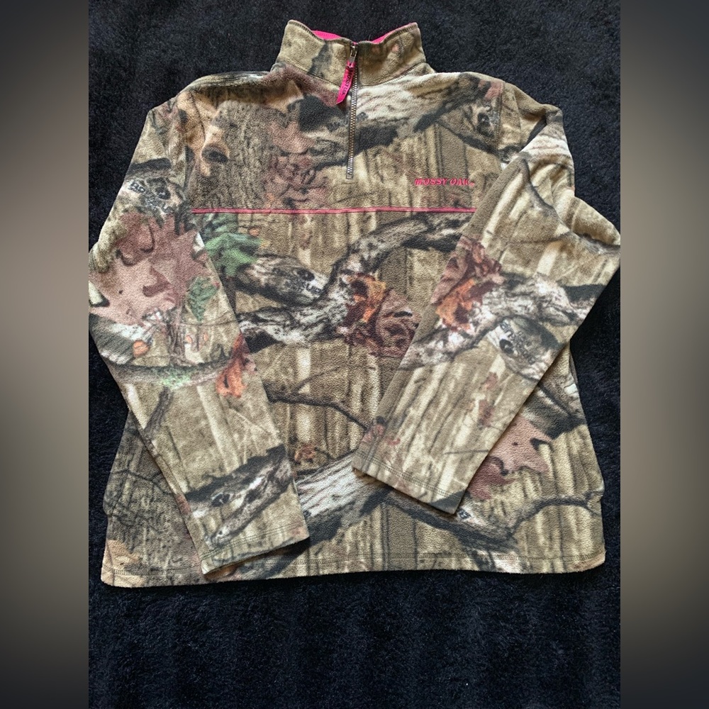 Break-Up Infinity Mossy Oak Juniors Cami Jacket 1/2 Zip Sz XL(16-18) PreOwned
